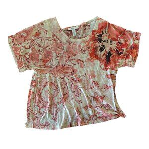 🔥 4 for $20 DEAL 🔥Style & Co Floral Embellished Blouse 🌺 Size S